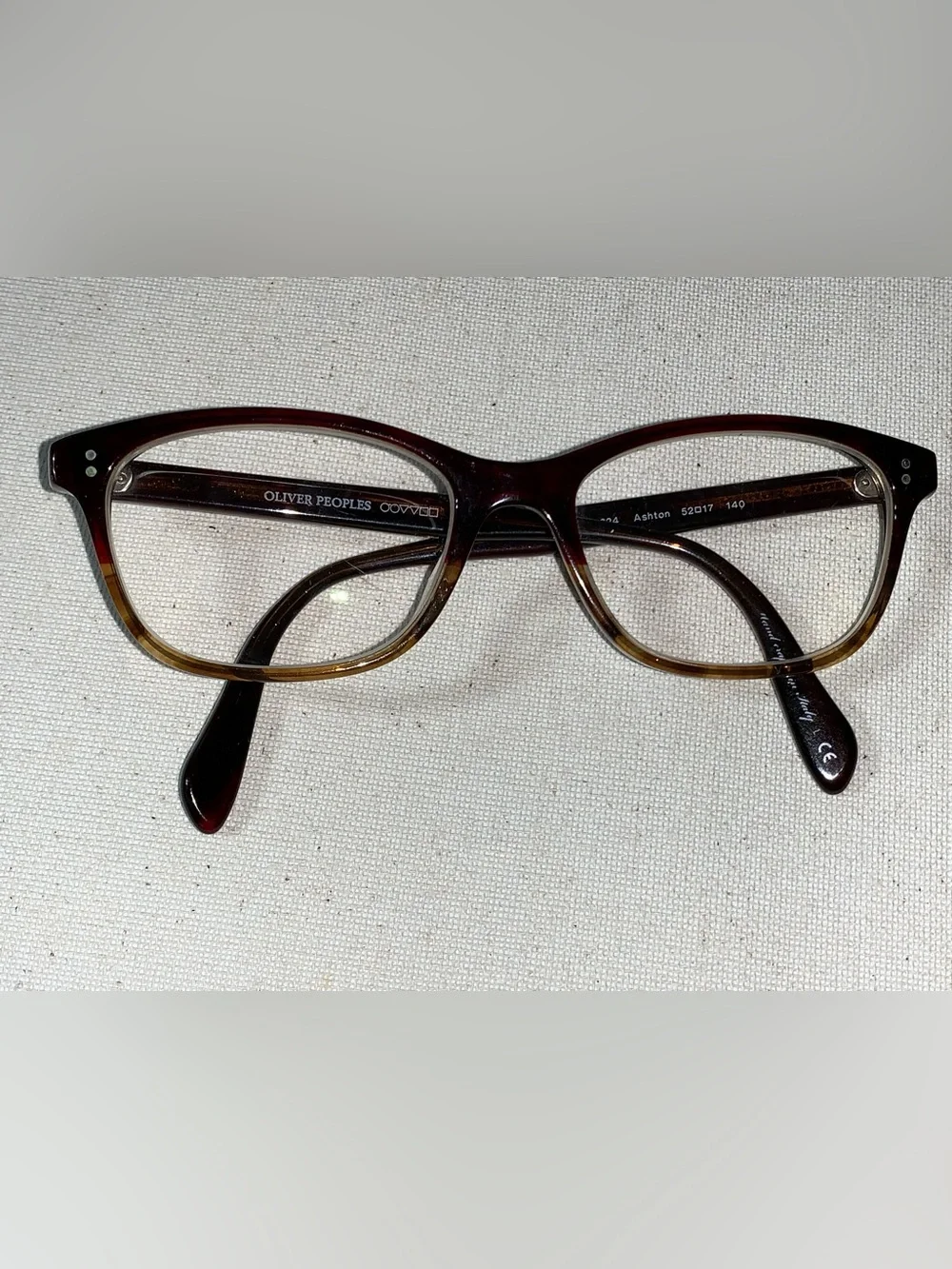 Authentic Oliver Peoples OV5224 1224 Ashton Red Tortoise 52-17-140 Glasses Frame